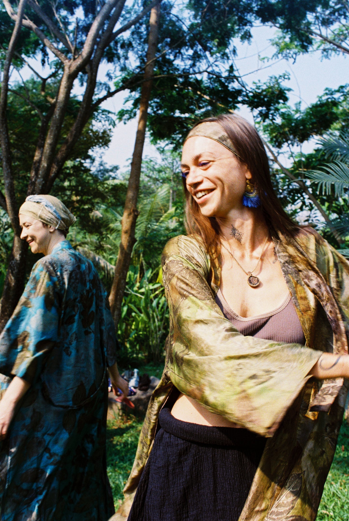 Silk Eco Printed Kimonos