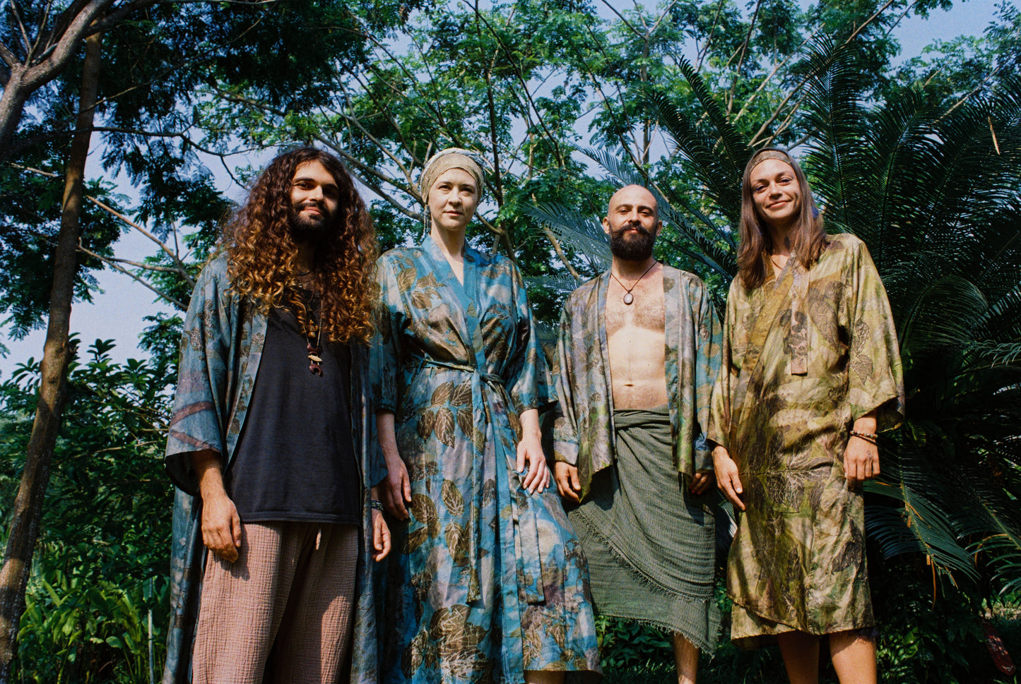 Silk Eco Printed Kimonos