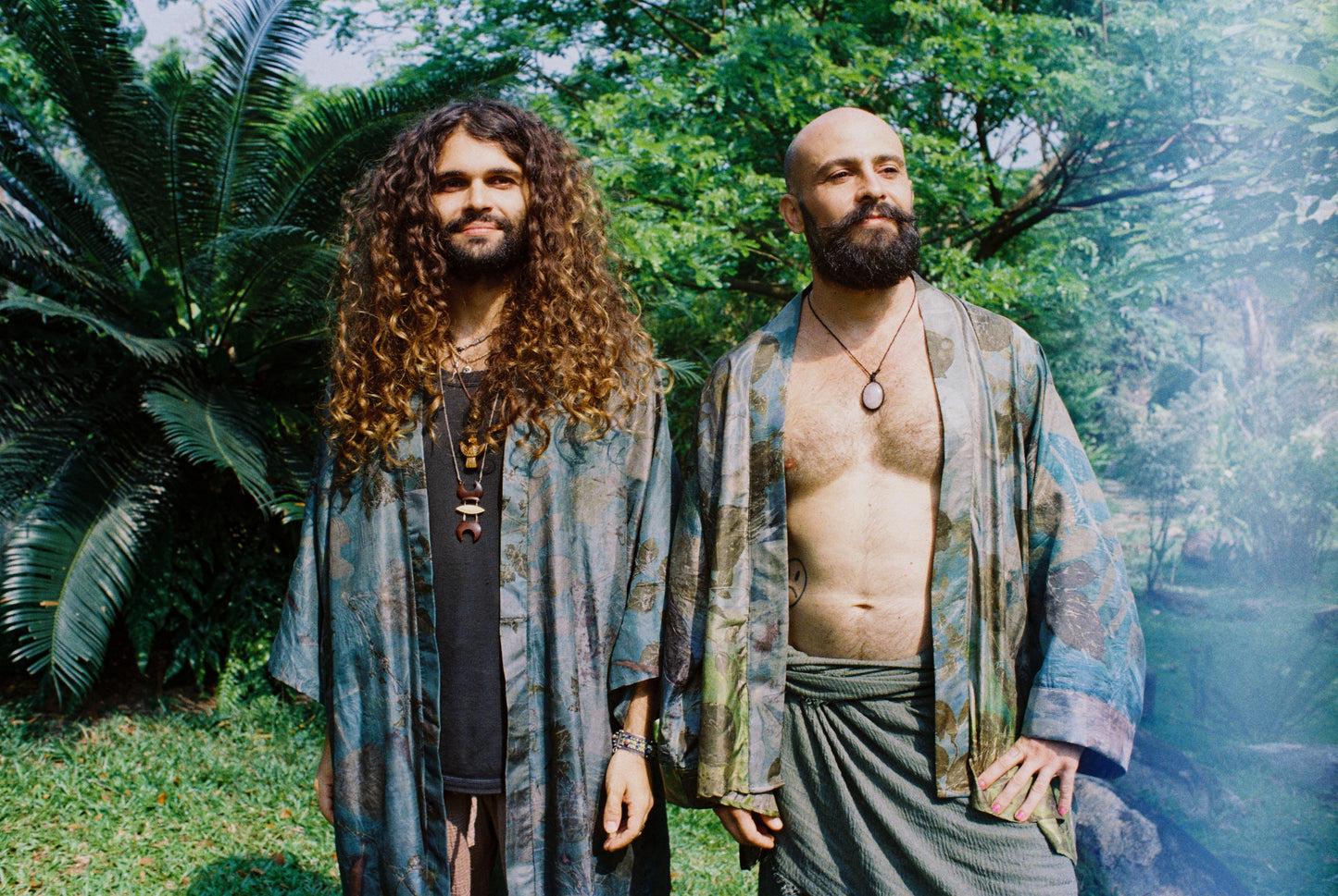Silk Eco Printed Kimonos