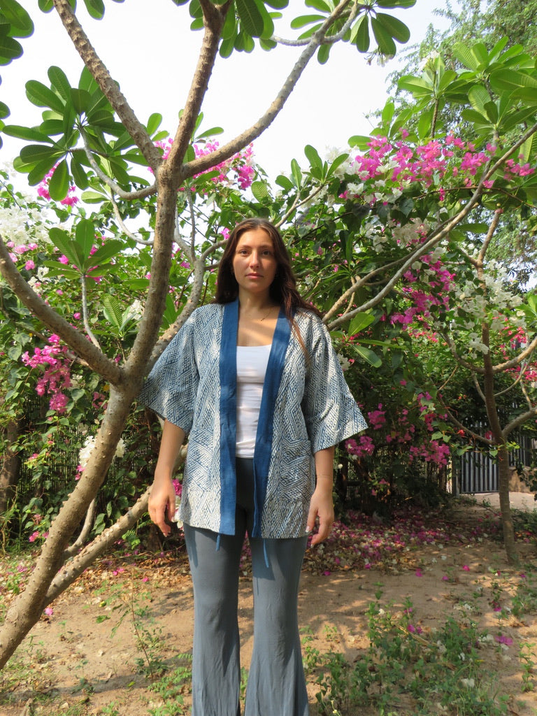 Vietnamese Indigo Cotton Kimonos