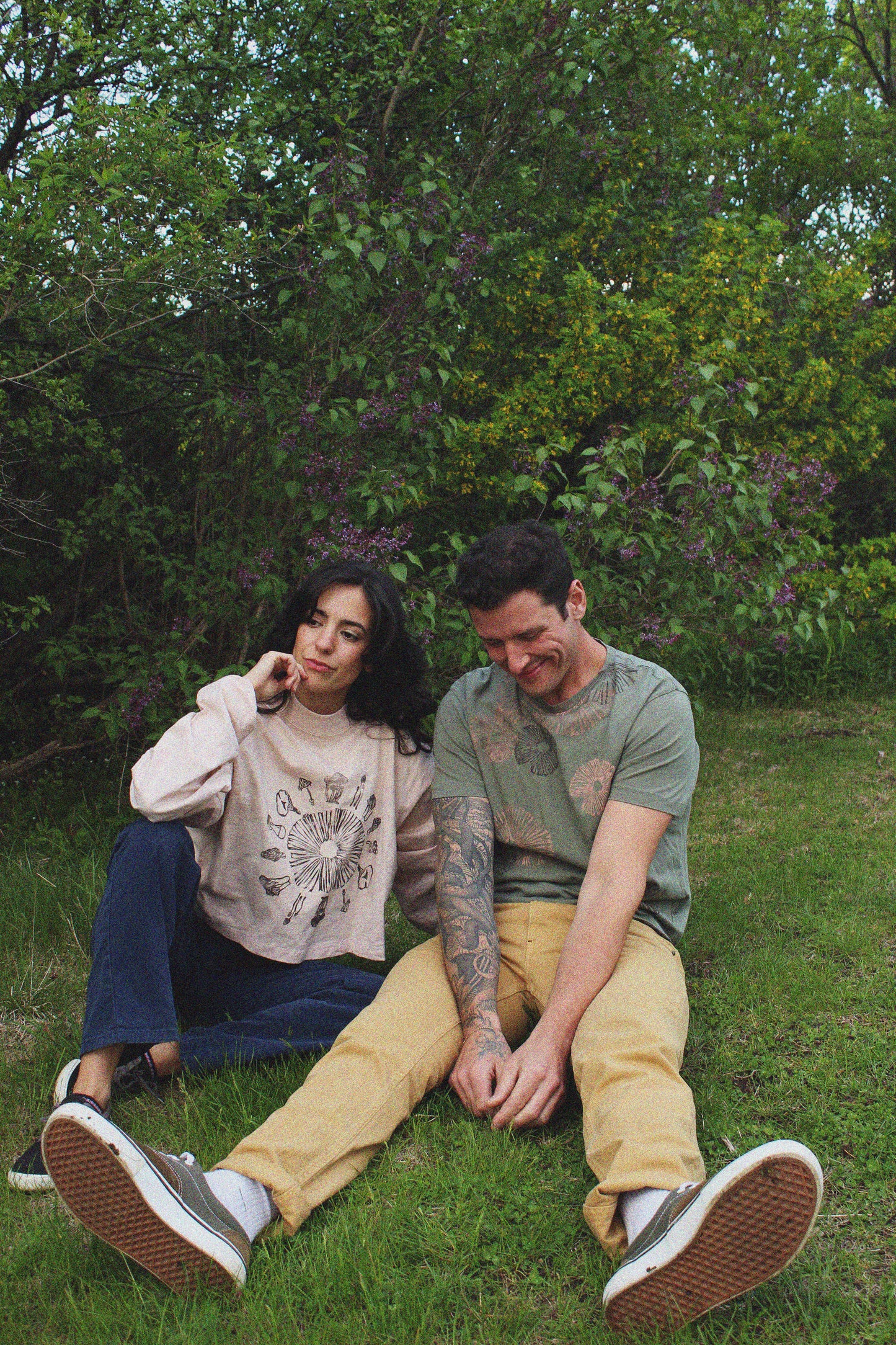 Floral Spore Tee- L