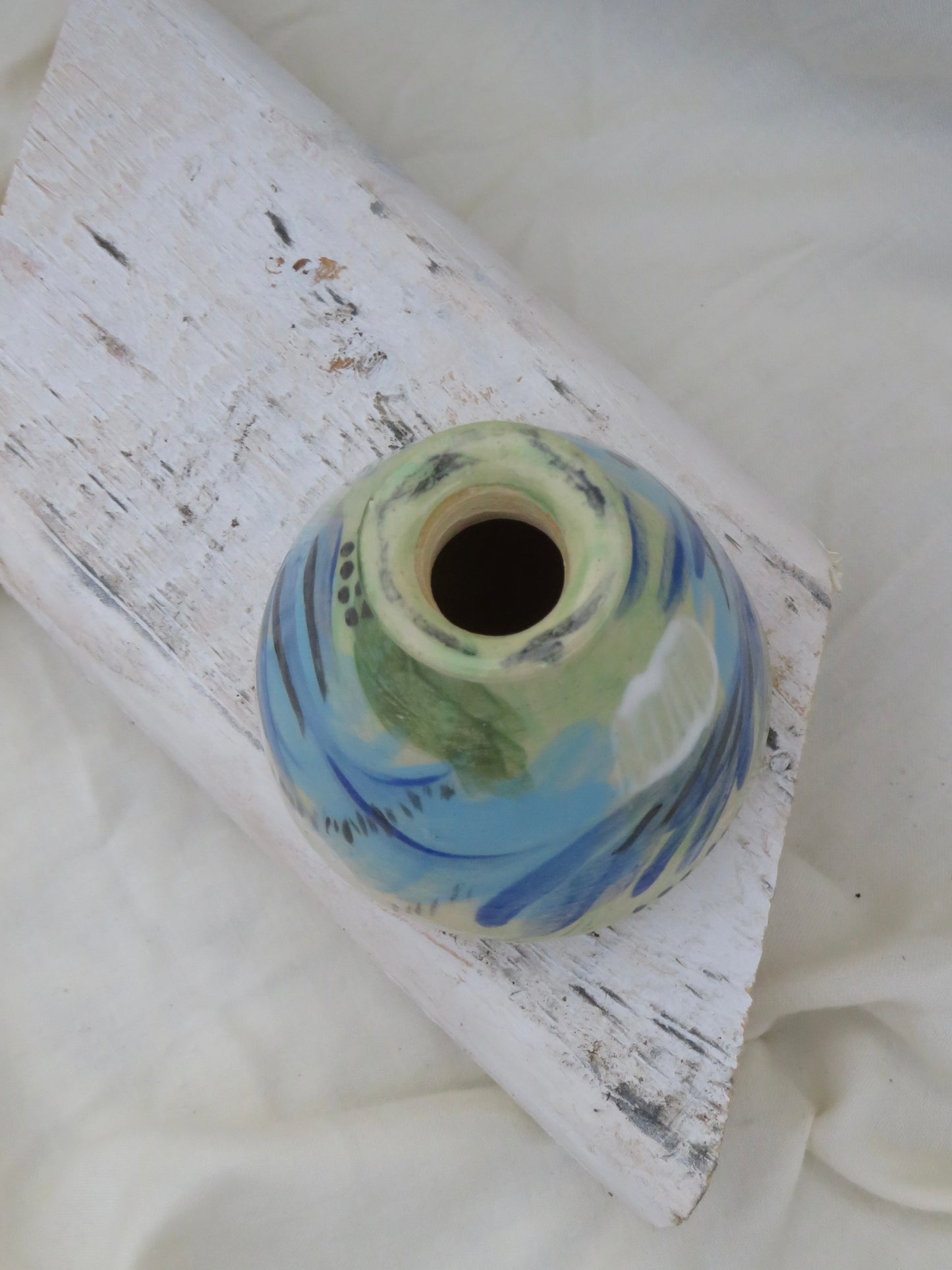 Abstract Blue Hues Vase