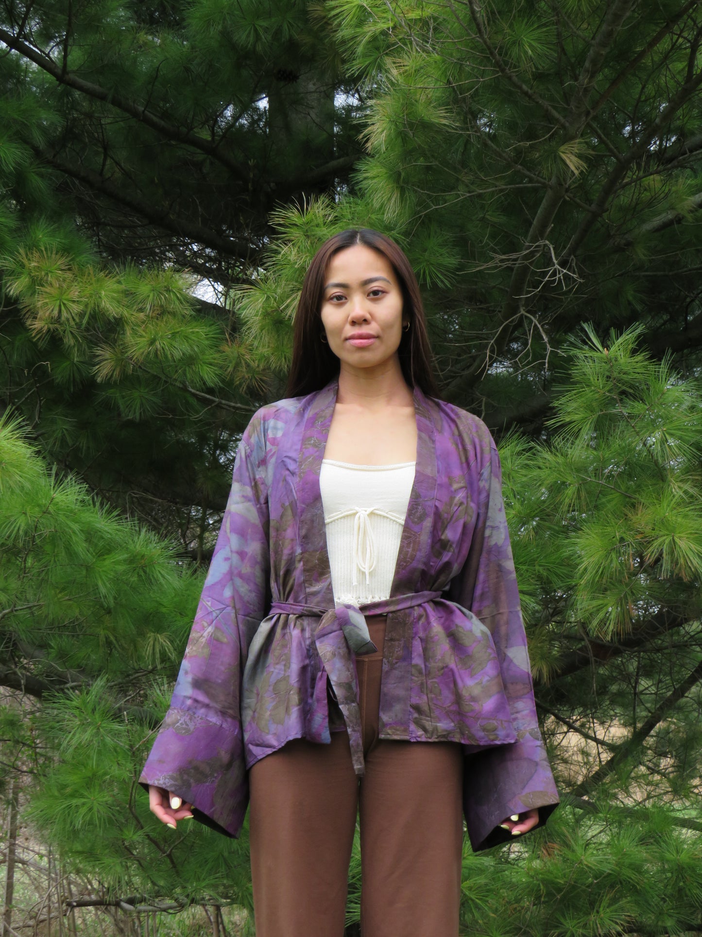 Silk Eco Printed Kimonos