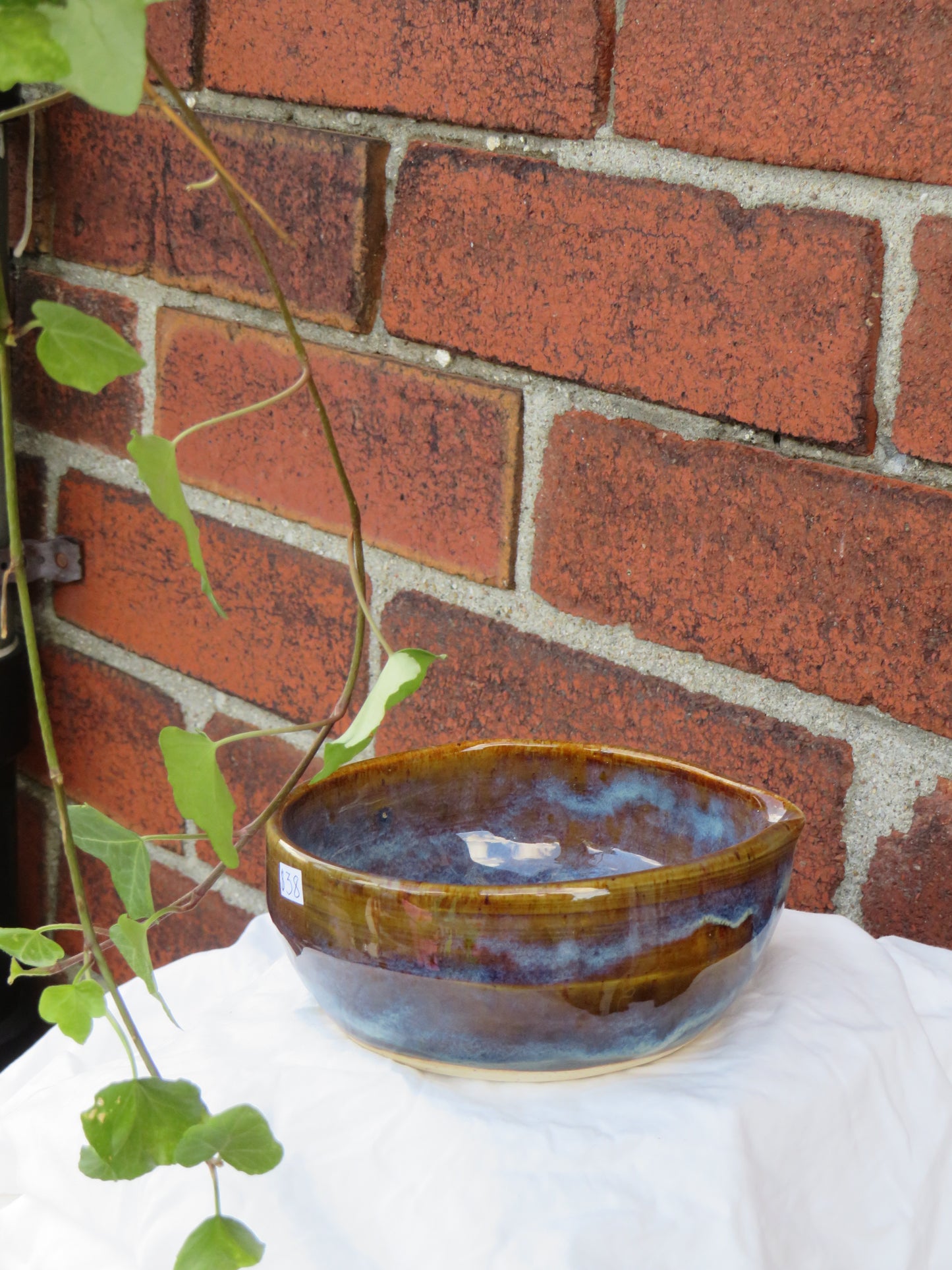 Blue & Brown Matcha Bowl