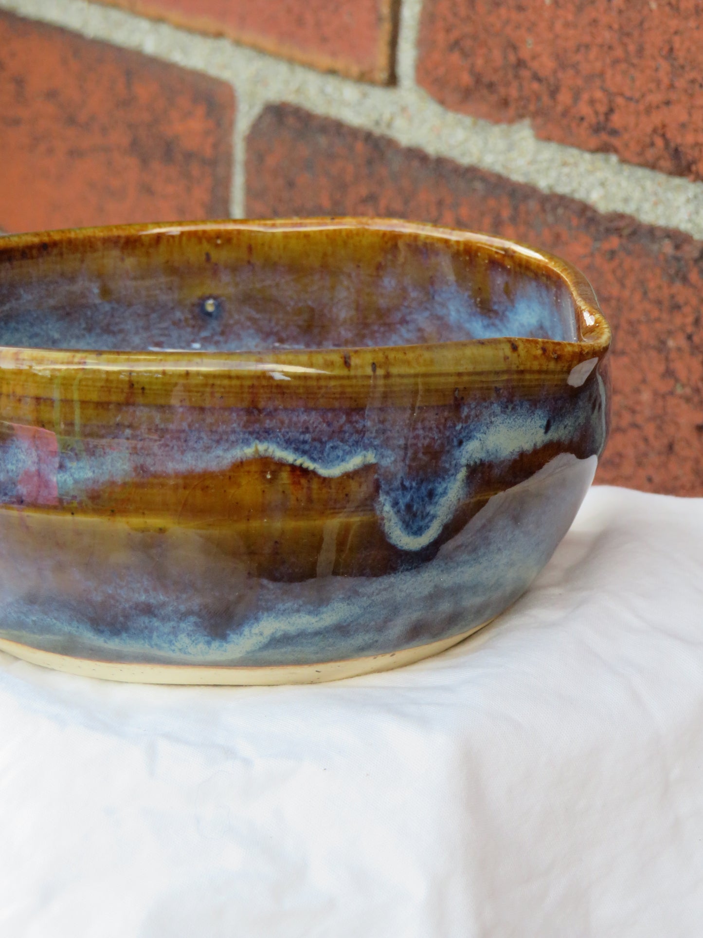 Blue & Brown Matcha Bowl
