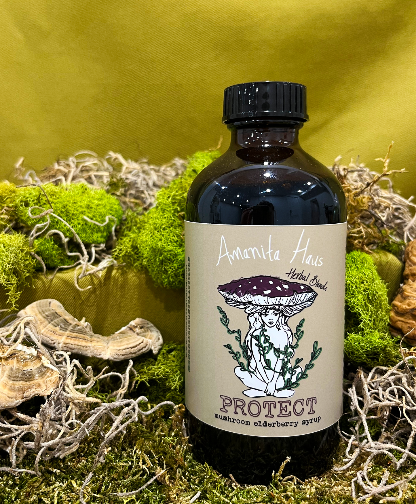 Protect-Mushroom Elderberry Syrup