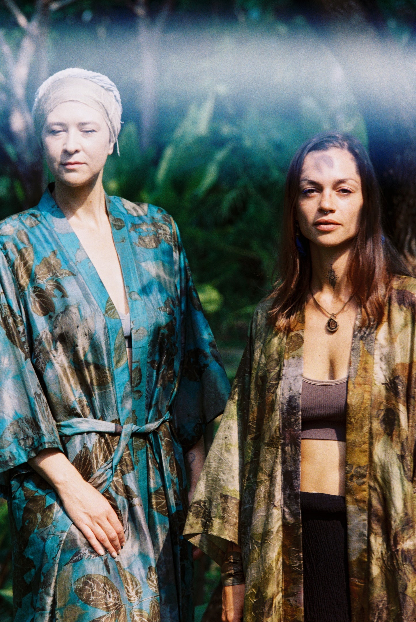 Silk Eco Printed Kimonos