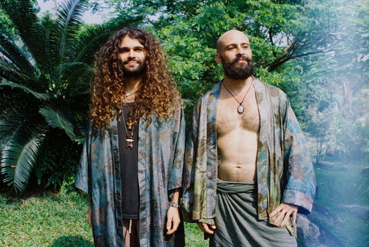 Silk Eco Printed Kimonos