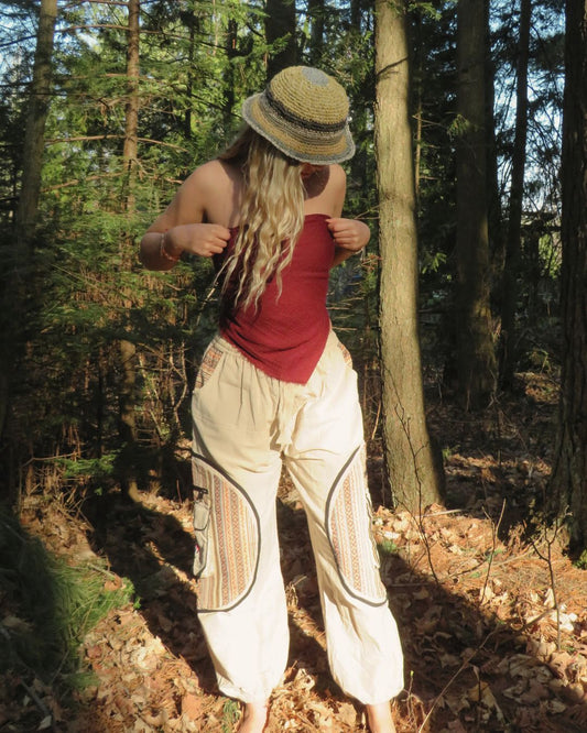 Mushroom Cotton Pants