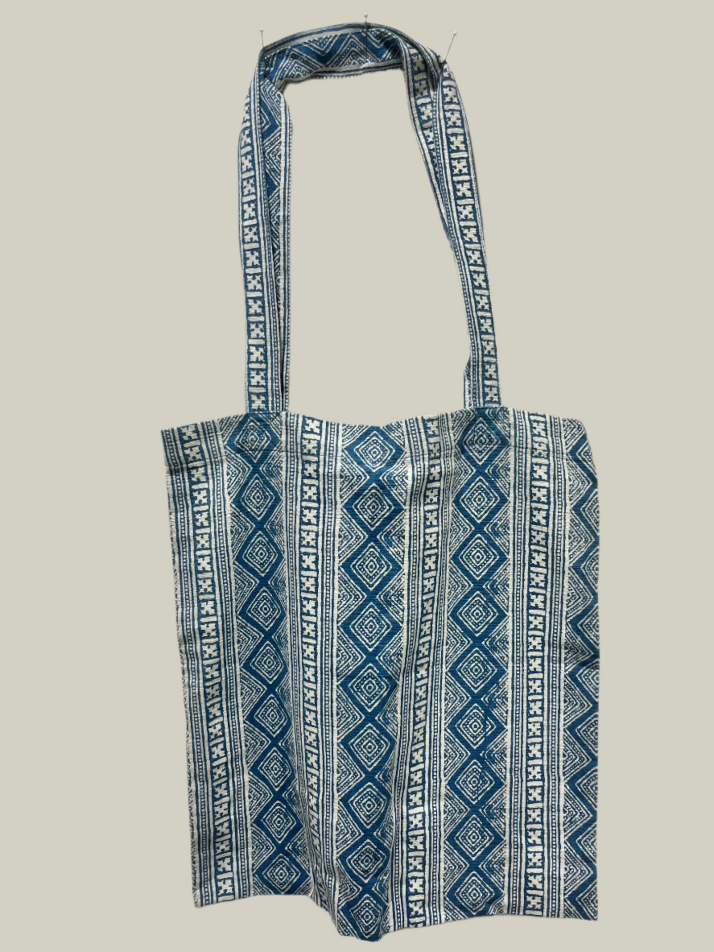 Vietnamese Indigo Block Printed Tote