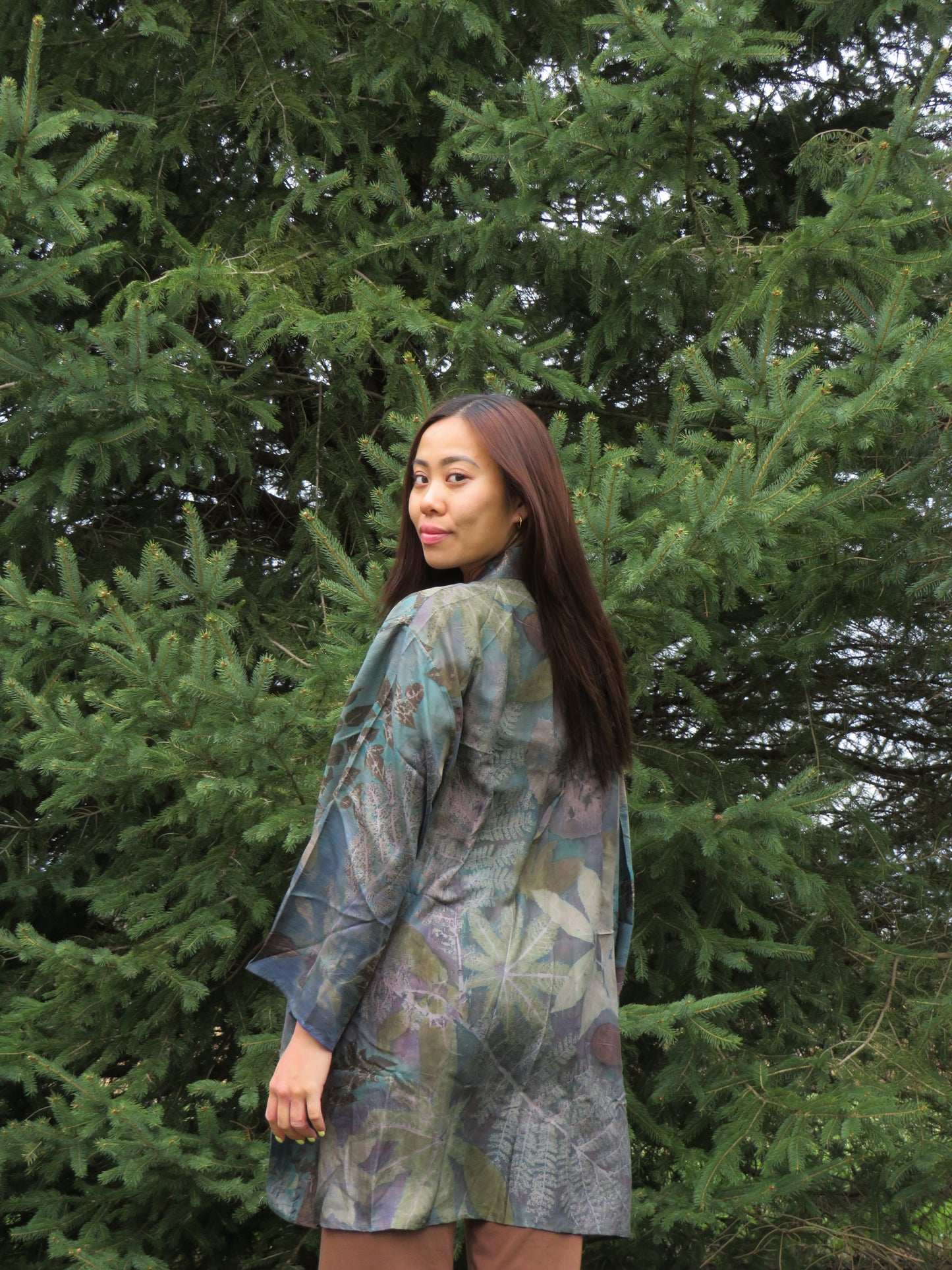 Silk Eco Printed Kimonos