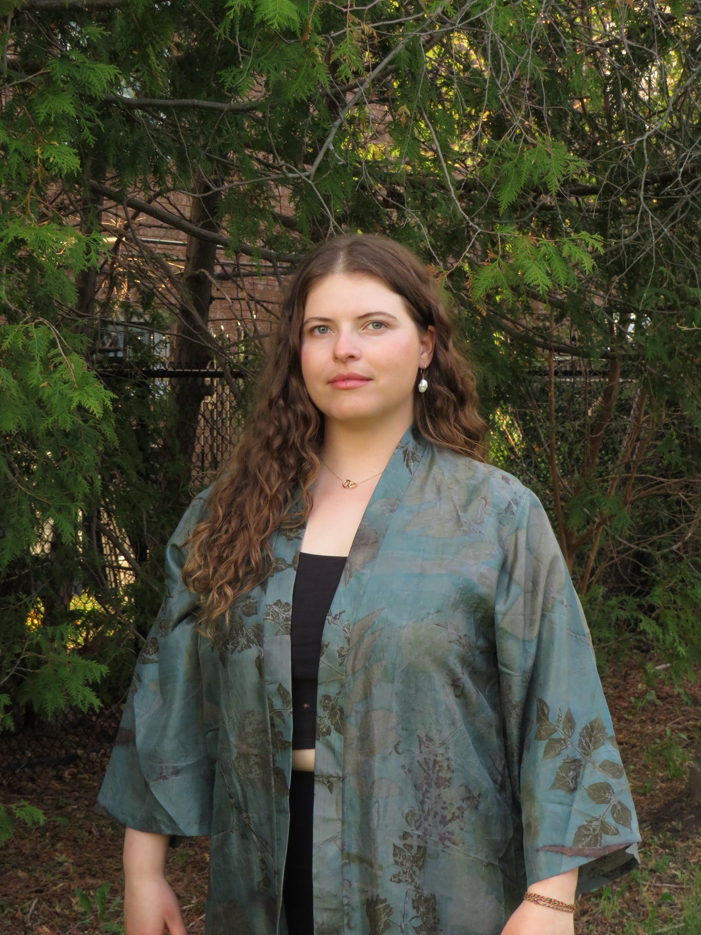 Silk Eco Printed Kimonos