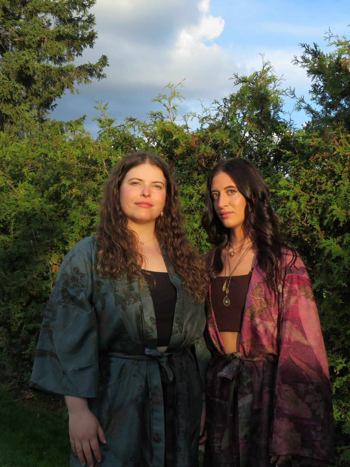 Silk Eco Printed Kimonos