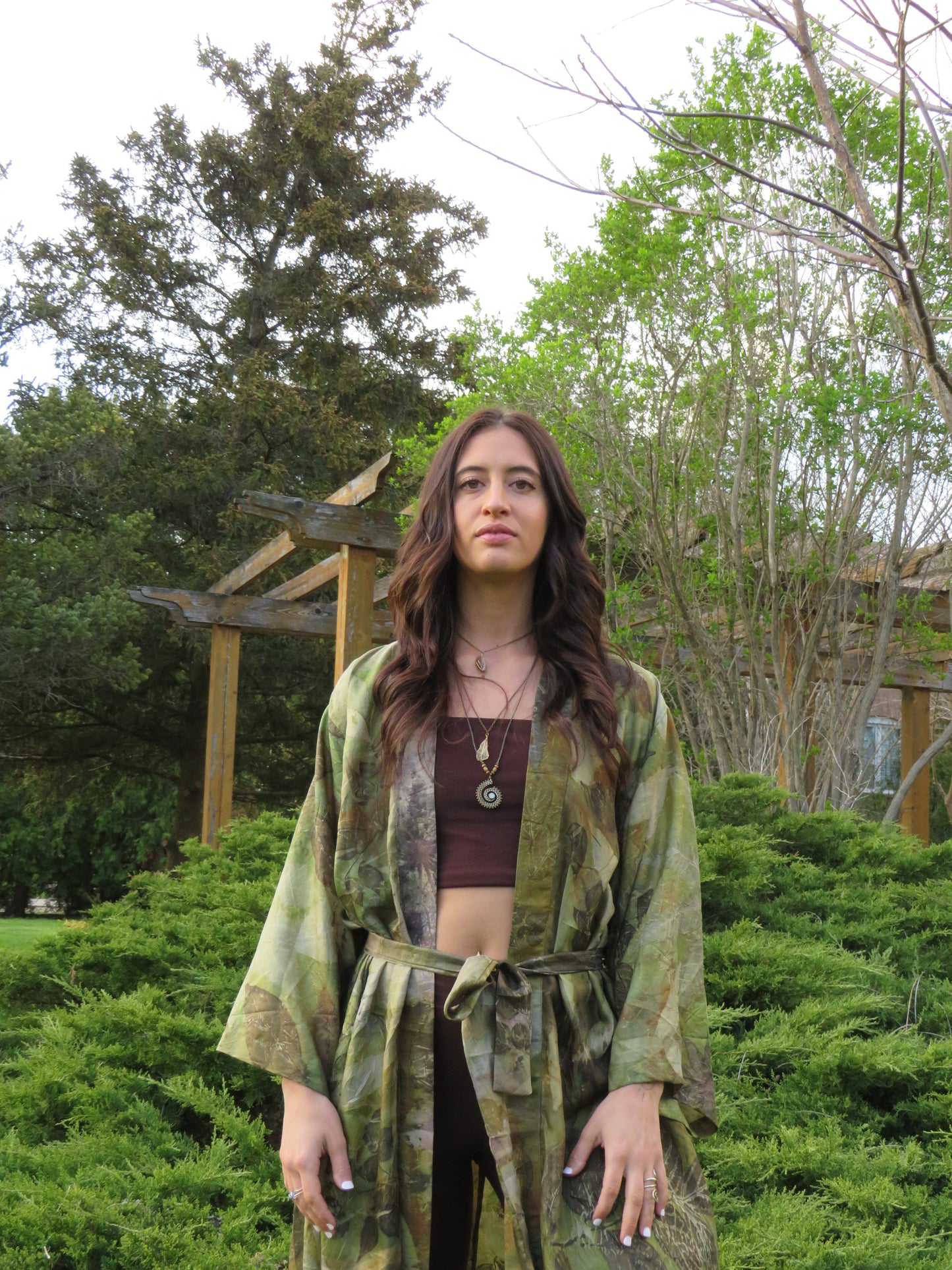 Silk Eco Printed Kimonos