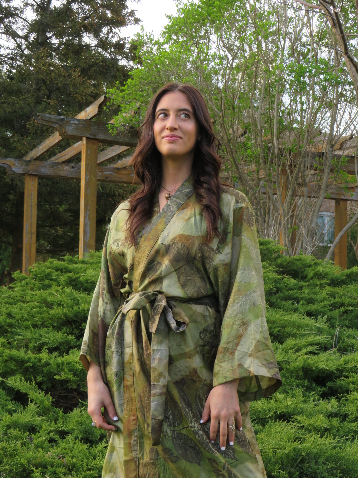 Silk Eco Printed Kimonos