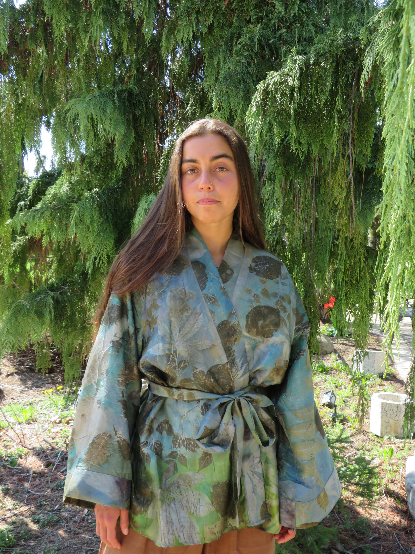 Silk Eco Printed Kimonos