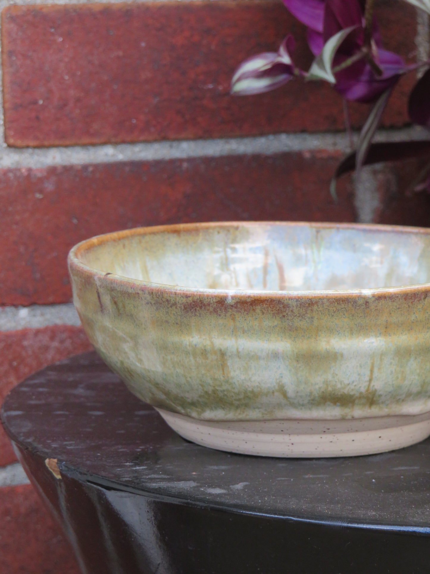 Green Speckle Pasta Bowl