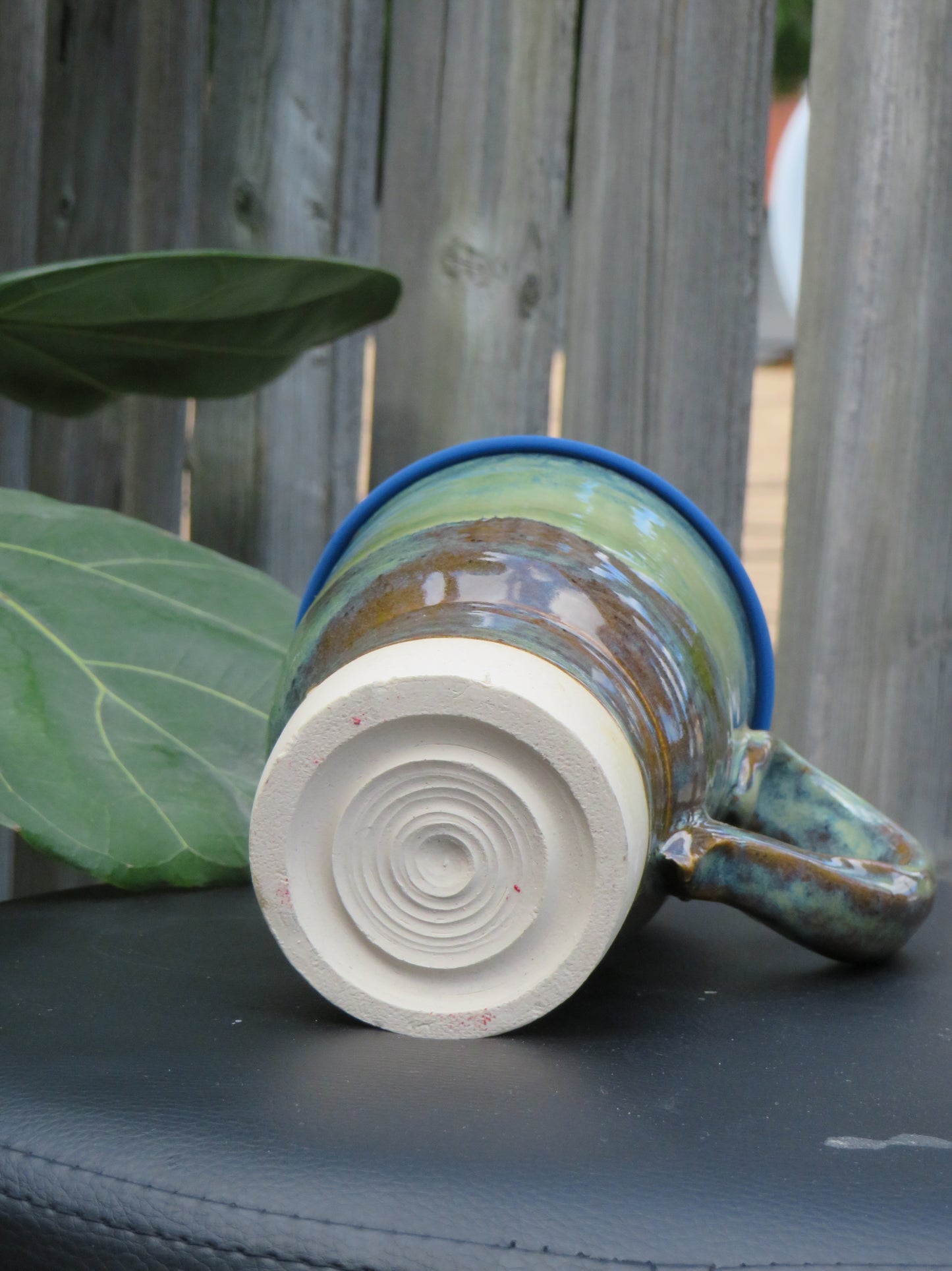 Blue Hues Travel Mug with Silicone Lid